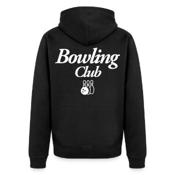 Bowling Club - Veste à capuche bio Premium Unisexe - noir - Dos - Nico (187cm)