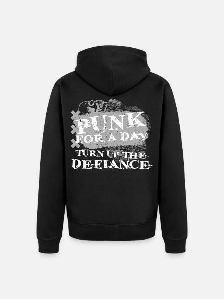 Punk For A Day - Unisex Premium Organic Zip Hoodie - black