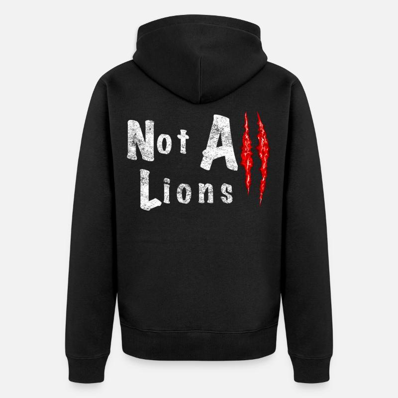 Not All Lions 2... - Veste à capuche bio Premium Unisexe - noir