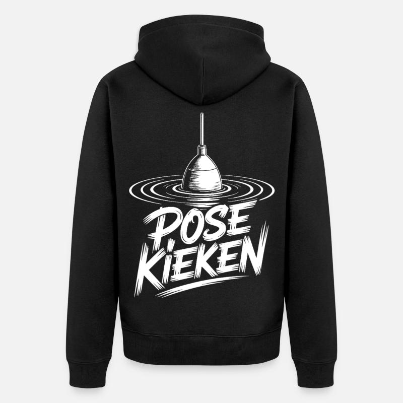 Pêche à Pose Kieken - Veste à capuche bio Premium Unisexe - noir