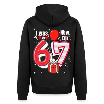 I was 6 Now Im 7 Birthday Shirt Kids 7 Birthday - Veste à capuche bio Premium Unisexe - noir - Dos - Nico (187cm)