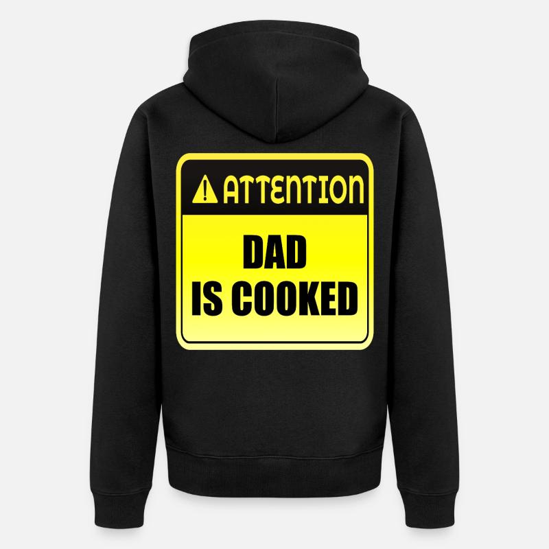 Humeur de papa - Veste à capuche bio Premium Unisexe - noir