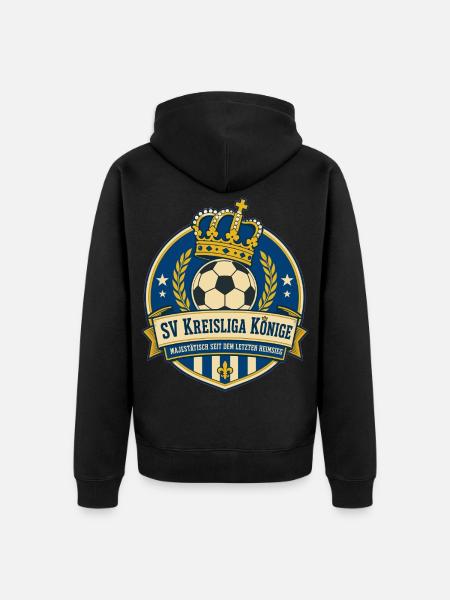 SV Kreisliga Könige - Unisex Premium Bio Zip Hoodie - Schwarz