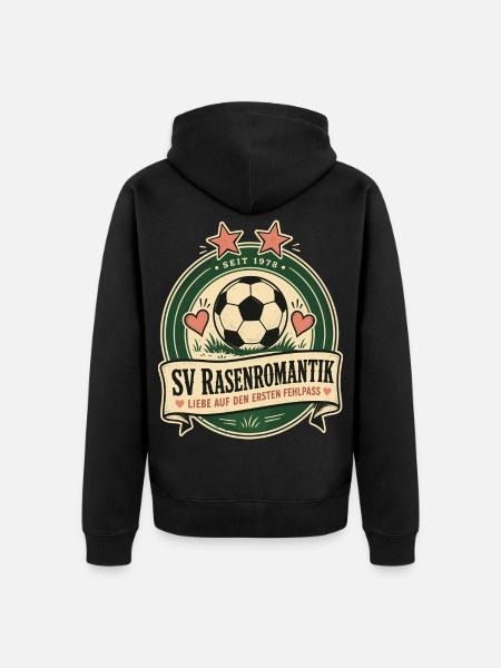 SV Rasenromantik - Unisex Premium Bio Zip Hoodie - Schwarz