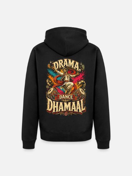 Bollywood Drama Dance Dhamaal - Unisex Premium Bio Zip Hoodie - Schwarz