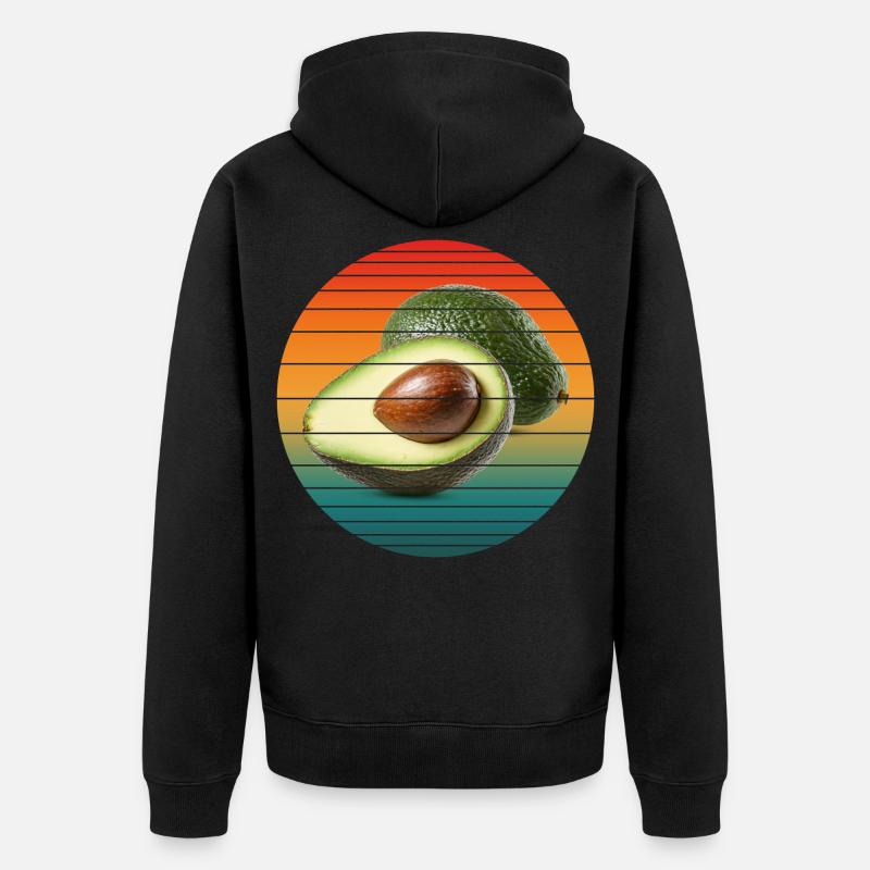 Fruit de l’avocat - Veste à capuche bio Premium Unisexe - noir