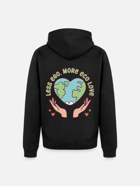 Ökologe Ökologie Less Ego More Eco Love - Ekologisk premiumluvjack unisex - svart