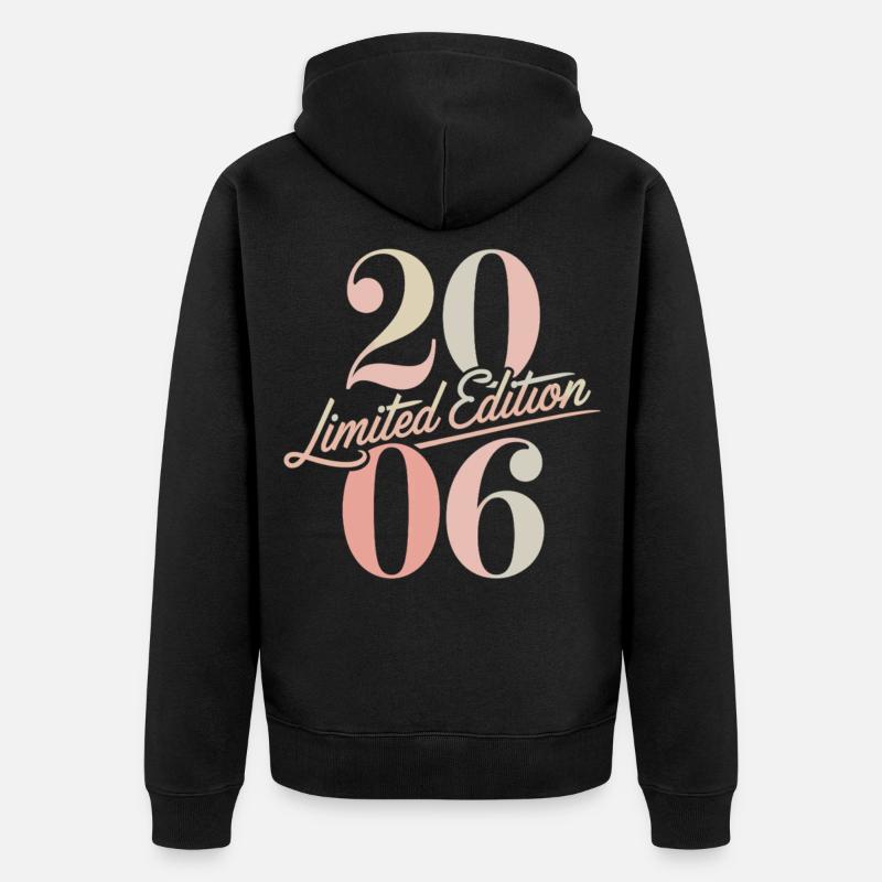 Édition limitée anniversaire 2006 - Veste à capuche bio Premium Unisexe - noir