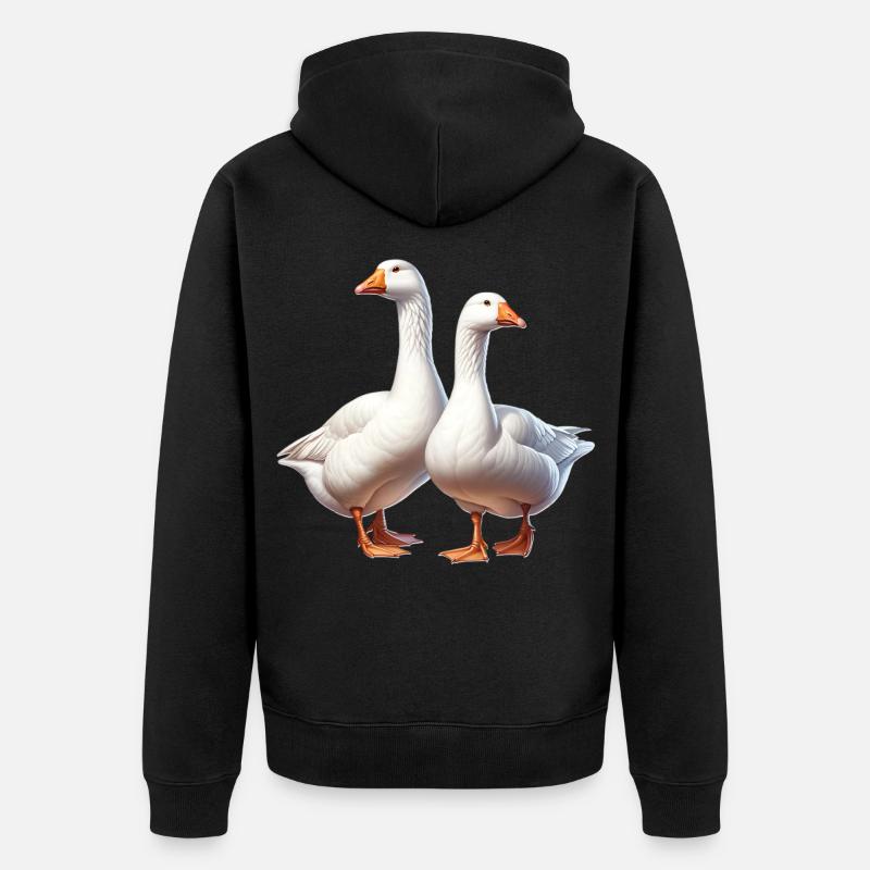 Oie - Veste à capuche bio Premium Unisexe - noir