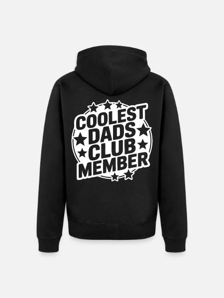 Super Papa Club - Unisex Premium Organic Zip Hoodie - black