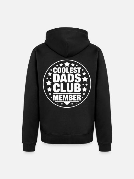 Coolest Dad Club Member - Unisex Premium Organic Zip Hoodie - black