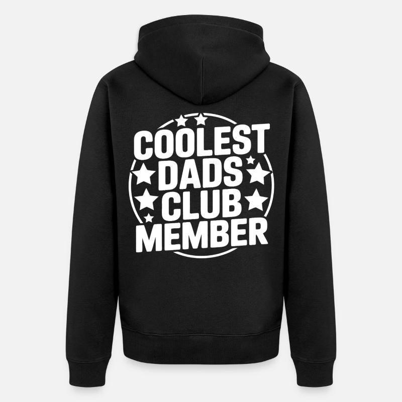 Papa le plus cool - Veste à capuche bio Premium Unisexe - noir