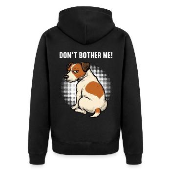 Don’t Bother Me Jack Russel terrier Jacky Jackys - Veste à capuche bio Premium Unisexe - noir - Dos - Nico (187cm)
