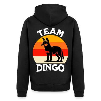 Équipe Australian Wild Dog - Veste à capuche bio Premium Unisexe - noir - Dos - Nico (187cm)
