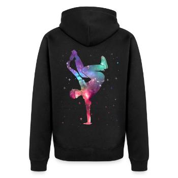 Breakdance Breakdancer Breakdance Breakdance Spatial - Veste à capuche bio Premium Unisexe - noir - Dos - Nico (187cm)