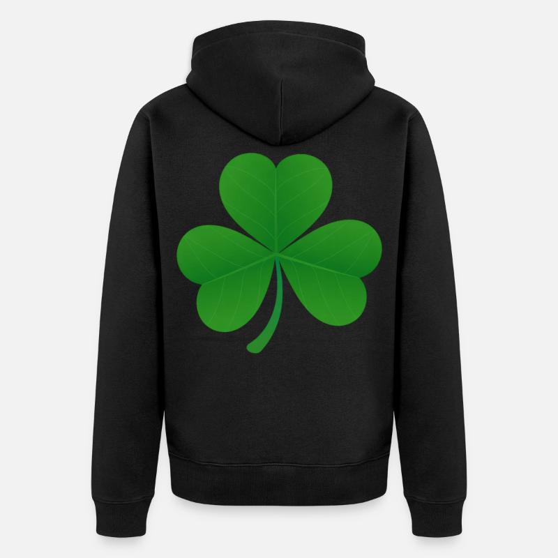 Shamrock - Veste à capuche bio Premium Unisexe - noir