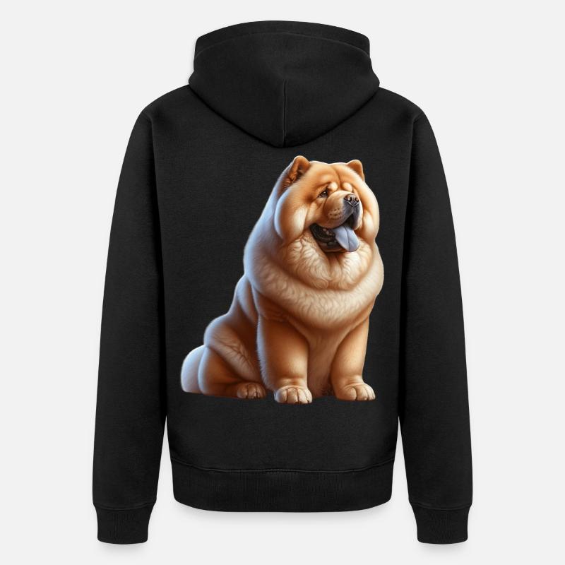 ChowChow - Veste à capuche bio Premium Unisexe - noir