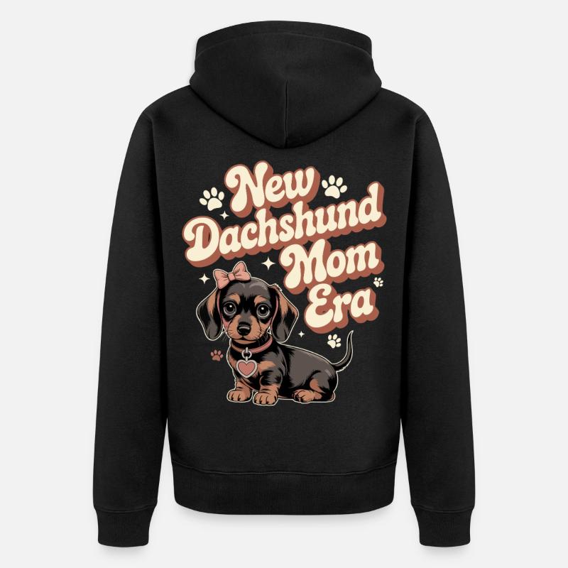 Ère des Teckels Mama - Veste à capuche bio Premium Unisexe - noir