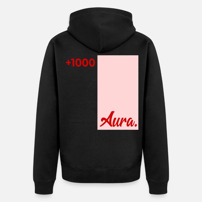 Points d’Aura à Révision - Veste à capuche bio Premium Unisexe - noir