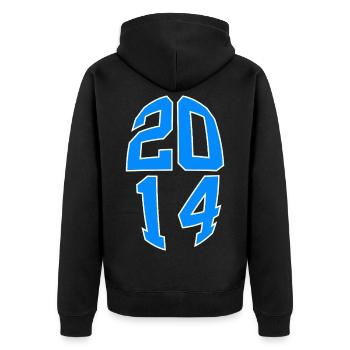 12 ANS 2014 12E ANNIVERSAIRE - Veste à capuche bio Premium Unisexe - noir - Dos - Nico (187cm)