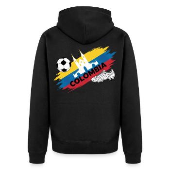 Colombie Football Maillot Supporter Colombia Foot - Veste à capuche bio Premium Unisexe - noir - Dos - Nico (187cm)
