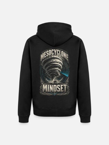 Sturmjäger Meteorologe Mesocyclone Mindset - Unisex Premium Bio Zip Hoodie - Schwarz