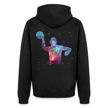 Water Polo Space Men Boys Water Polo Players - Unisex Premium Organic Zip Hoodie - black - Back - Nico (187cm)