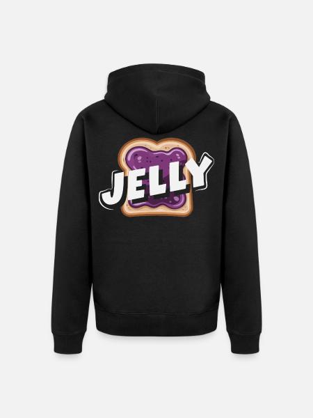 Peanut Butter & Jam Partner Look Design - Unisex Premium Organic Zip Hoodie - black