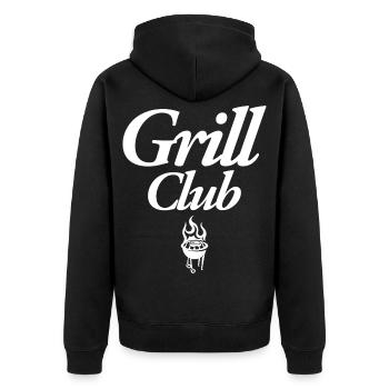 Grill Club - Veste à capuche bio Premium Unisexe - noir - Dos - Nico (187cm)