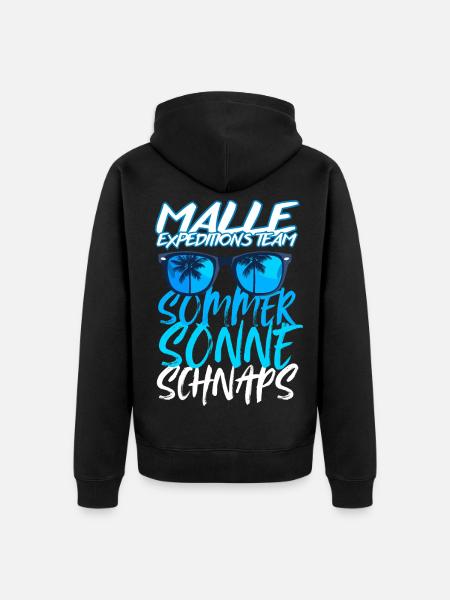 Malle Expeditions Team: Summer Sun Schnapps - Unisex Premium Organic Zip Hoodie - black