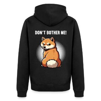 Ne me dérange pas Shiba Inu Shiba Propriétaire Shibahund - Veste à capuche bio Premium Unisexe - noir - Dos - Nico (187cm)