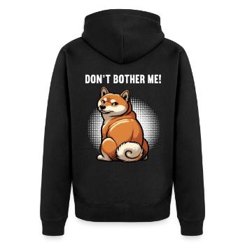 Ne me dérange pas Shiba Inu Shiba Propriétaire Shibahund - Veste à capuche bio Premium Unisexe - noir - Dos - Nico (187cm)