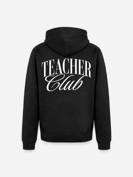 Teacher Club - Unisex Premium Organic Zip Hoodie - black