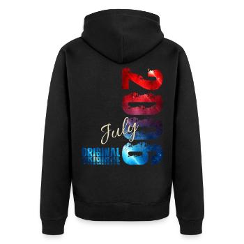 21st Birthday Gift Original July 2006 - Unisex Premium Organic Zip Hoodie - black - Back - Nico (187cm)