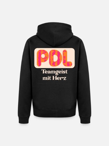 Pflegedienstleistung PDL - Teamgeist Pflege - Unisex Premium Bio Zip Hoodie - Schwarz