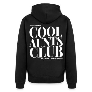 Club des tantes cool - Veste à capuche bio Premium Unisexe - noir - Dos - Nico (187cm)