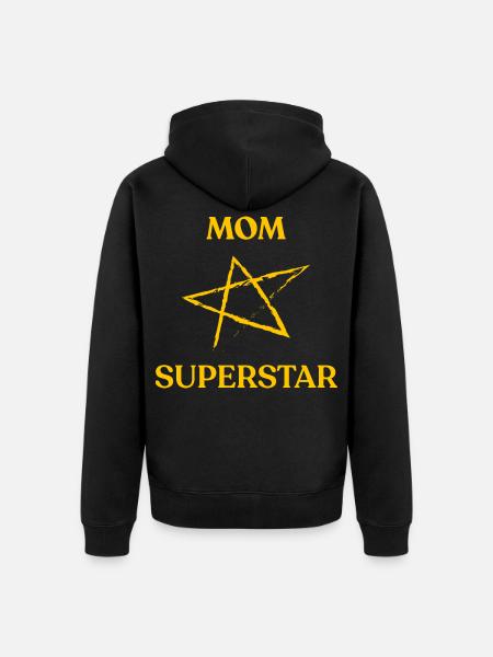 Maman SUPERSTAR - Veste à capuche bio Premium Unisexe - noir