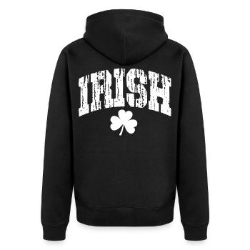 Irlandais - Veste à capuche bio Premium Unisexe - noir - Dos - Nico (187cm)