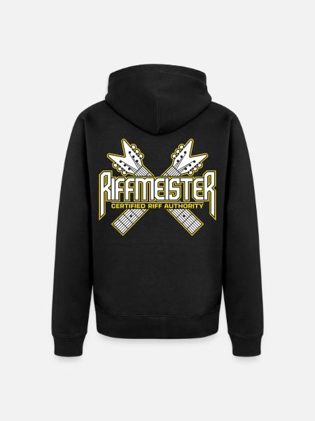 Riffmeister - Certified Riff Authority - Unisex Premium Organic Zip Hoodie - black