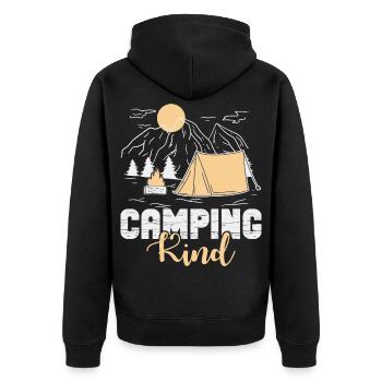 Camping Tentes pour enfants Campeurs Camping Tente Camp - Veste à capuche bio Premium Unisexe - noir - Dos - Nico (187cm)