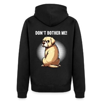 Ne me dérange pas Labrador Labrador Propriétaire Labrador Labbi - Veste à capuche bio Premium Unisexe - noir - Dos - Nico (187cm)