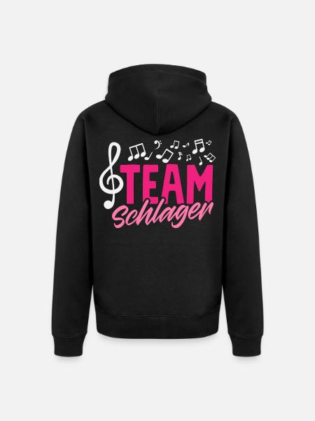 Équipe Schlager Music Party Groups - Veste à capuche bio Premium Unisexe - noir