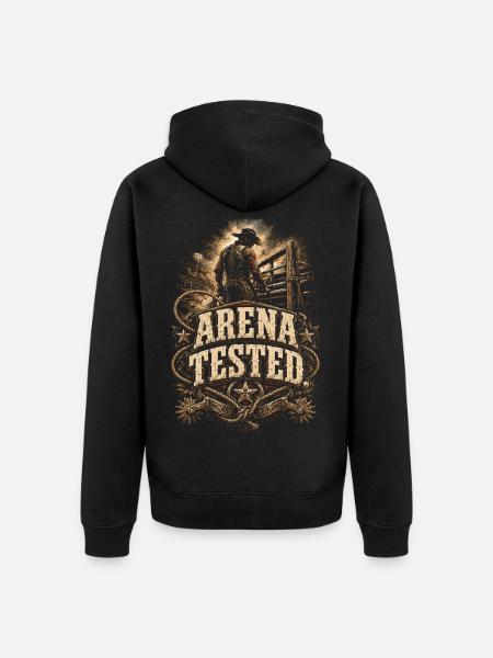 Rodeo American Arena testé - Veste à capuche bio Premium Unisexe - noir