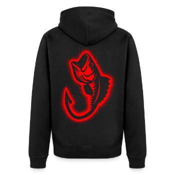 Pêcheurs Garçons Enfants Pêcheurs Hommes - Veste à capuche bio Premium Unisexe - noir - Dos - Nico (187cm)