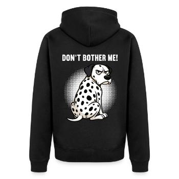Ne me dérangez pas Dalmatiens Propriétaires dalmatiens - Veste à capuche bio Premium Unisexe - noir - Dos - Nico (187cm)