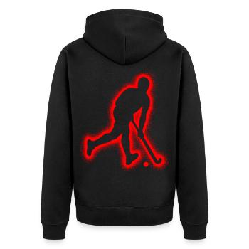 Hockey Floorball Hommes Enfants Garçons Hockey sur gazon - Veste à capuche bio Premium Unisexe - noir - Dos - Nico (187cm)