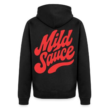 Script rétro de sauce sauvage - Veste à capuche bio Premium Unisexe - noir - Dos - Nico (187cm)