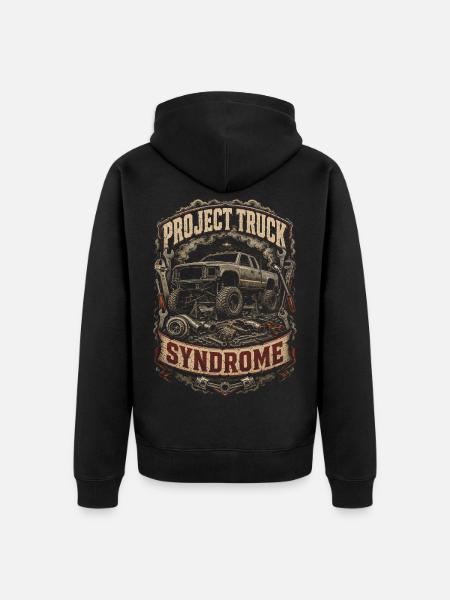 Rolling Coal Project Truck Syndrome - Unisex Premium Organic Zip Hoodie - black