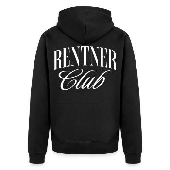 Club des retraités - Veste à capuche bio Premium Unisexe - noir - Dos - Nico (187cm)