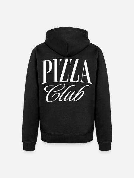 Pizza Club - Unisex Premium Organic Zip Hoodie - black